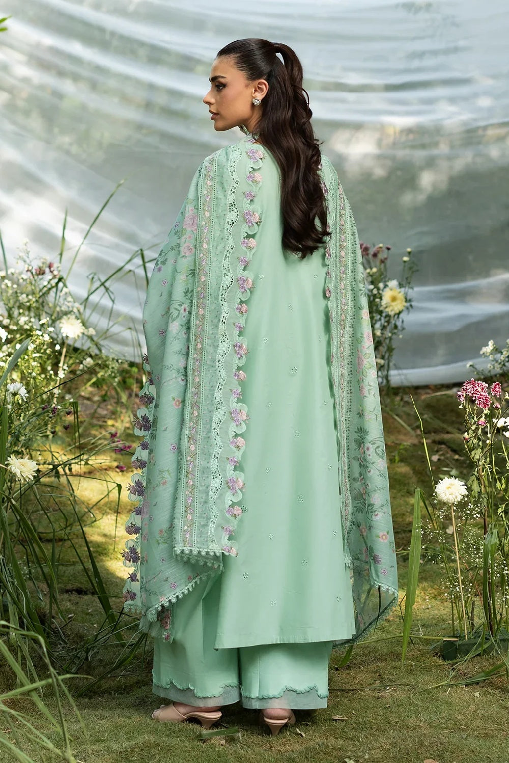 Elaf Premium Lawn ELQ-03A (Daisy Chain), photo 3