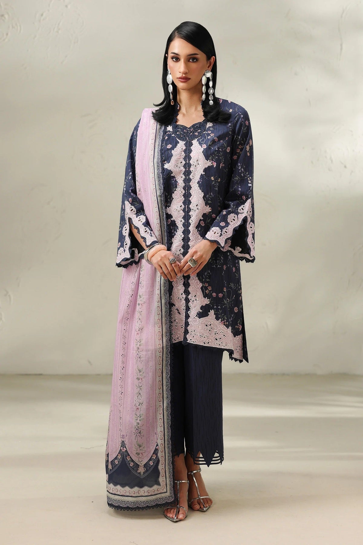 Qalamkar QPrints Lawn QQP-03A (Zeena) – Qalamkar 3-piece unstitched suit