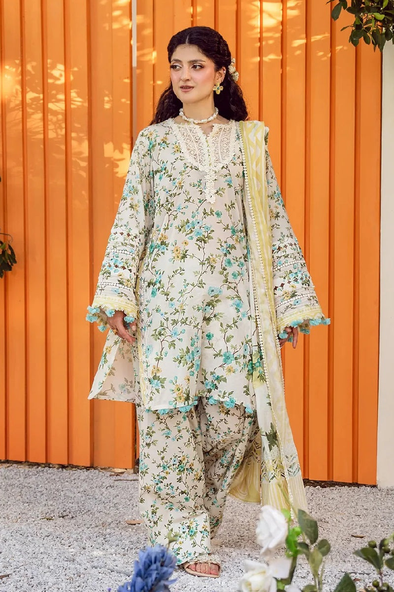 Elaf Print Lawn EPS-03A – Elaf 3-piece unstitched suit