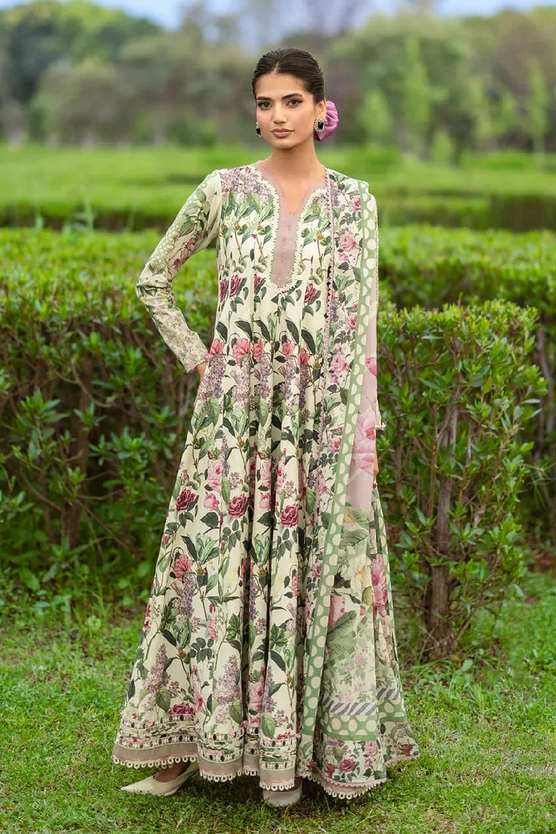 Elaf Print Lawn EPB-03B – Elaf 3-piece unstitched suit