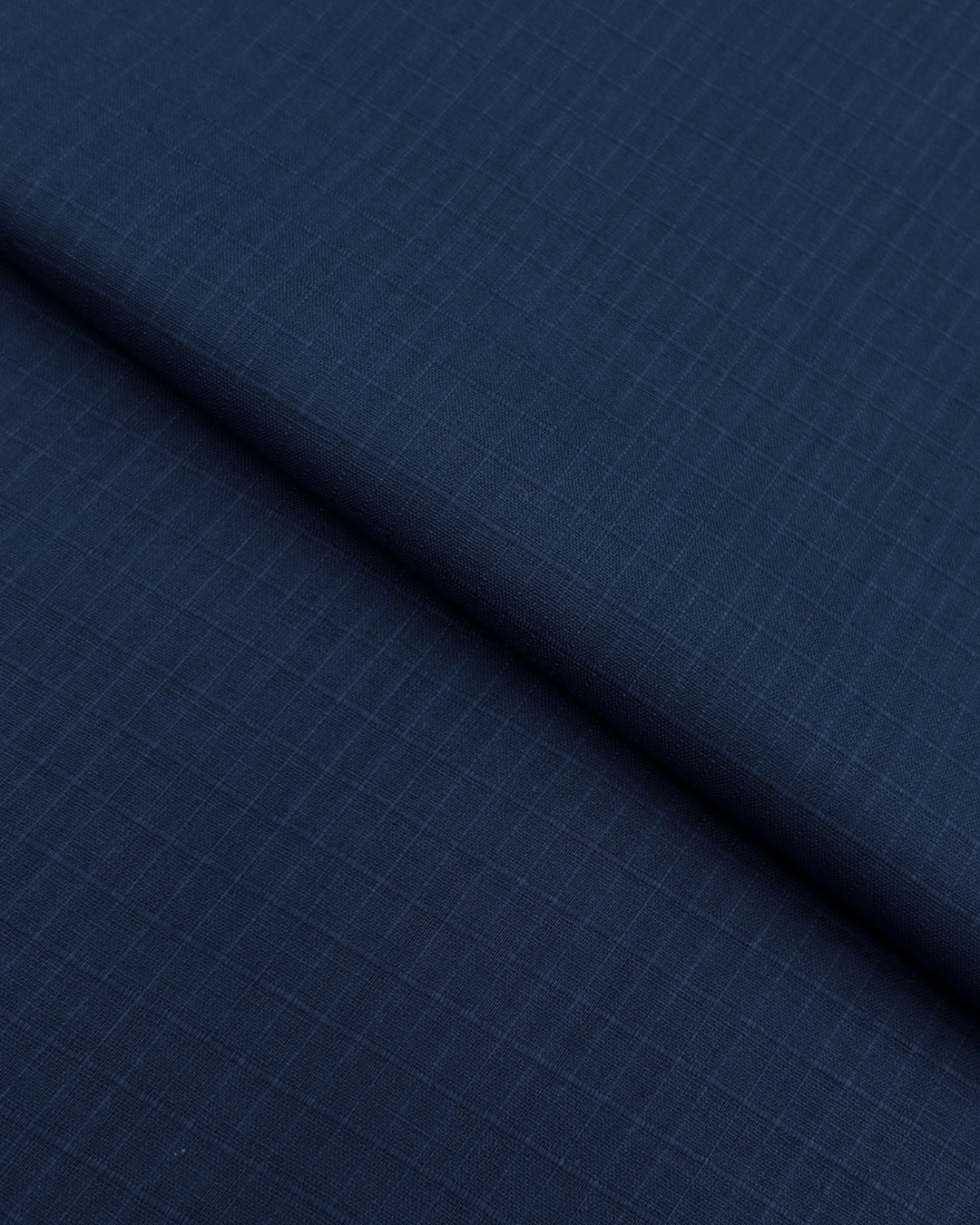 Check Lawn – Navy (CLS-S25-0028), self-textured lawn fabric by the meter