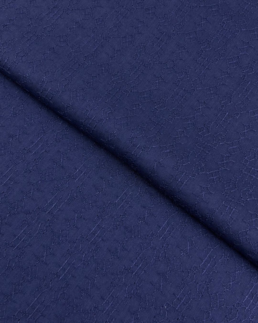 Chikankari Lawn – Blue fabric