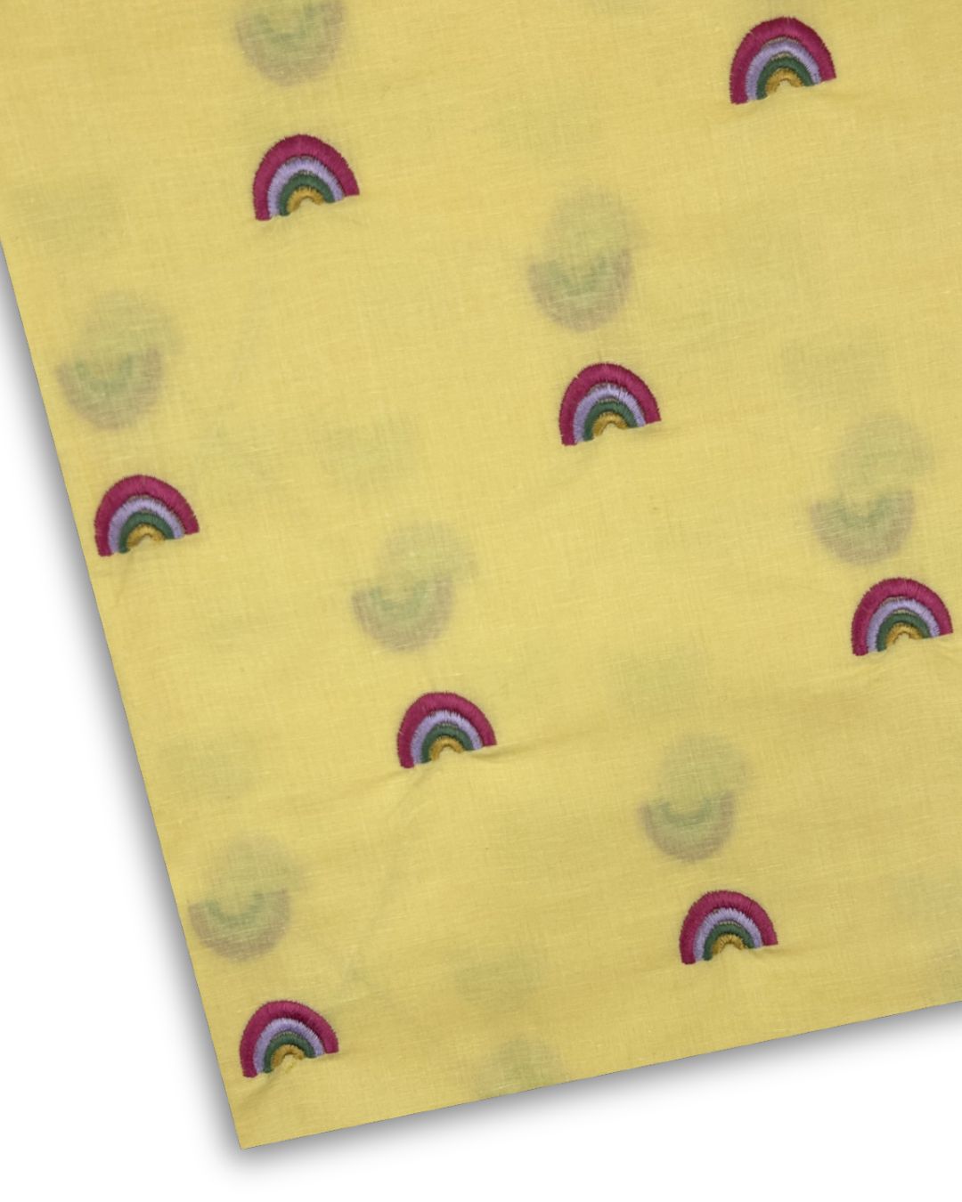 Embroidered Lawn – Lemon (MEL-S26-149), embroidered lawn fabric by the meter