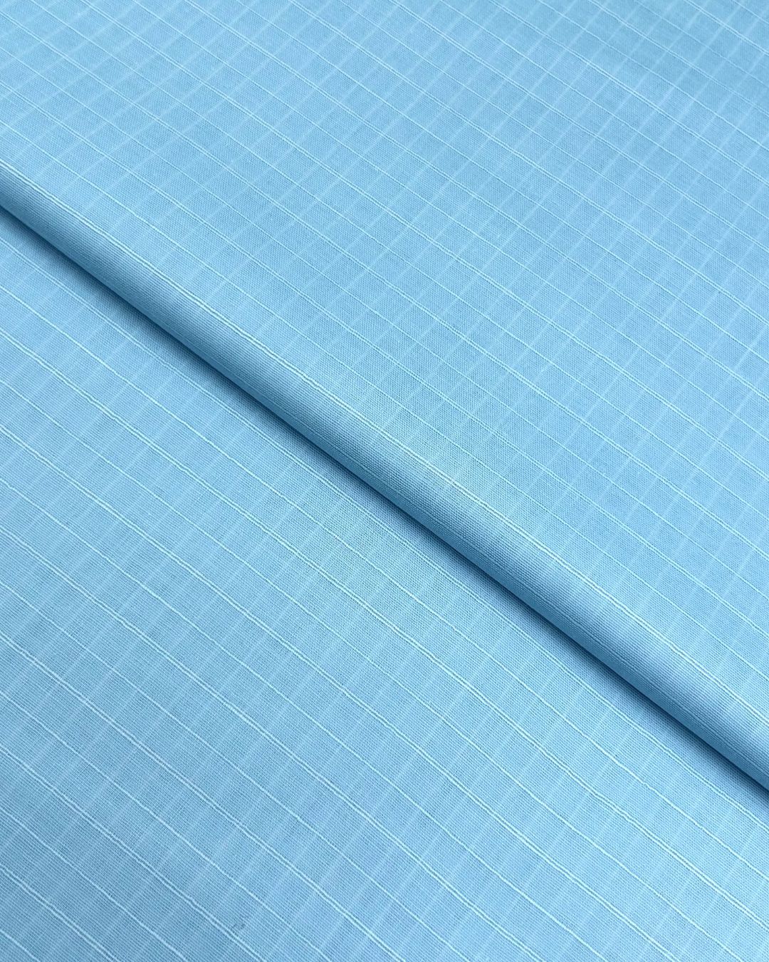 Check Lawn – Ice Blue fabric