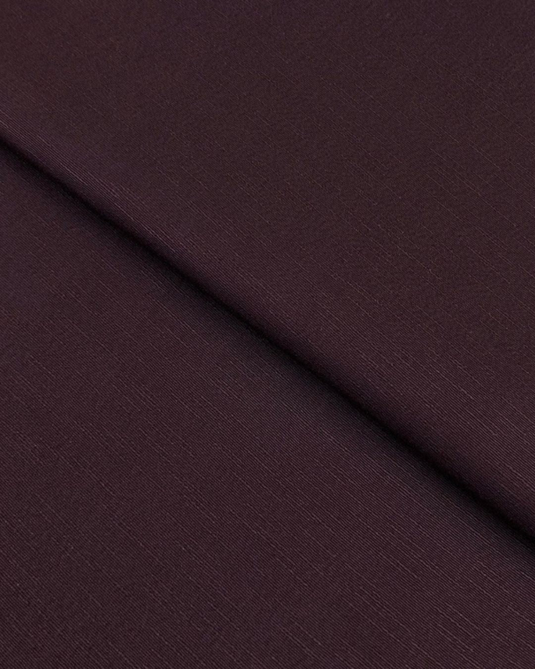 Silk Karandi – Aubergine, plain karandi fabric by the meter