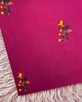Embroidered Lawn – Hot Pink (MEL-S25-111), embroidered lawn fabric by the meter