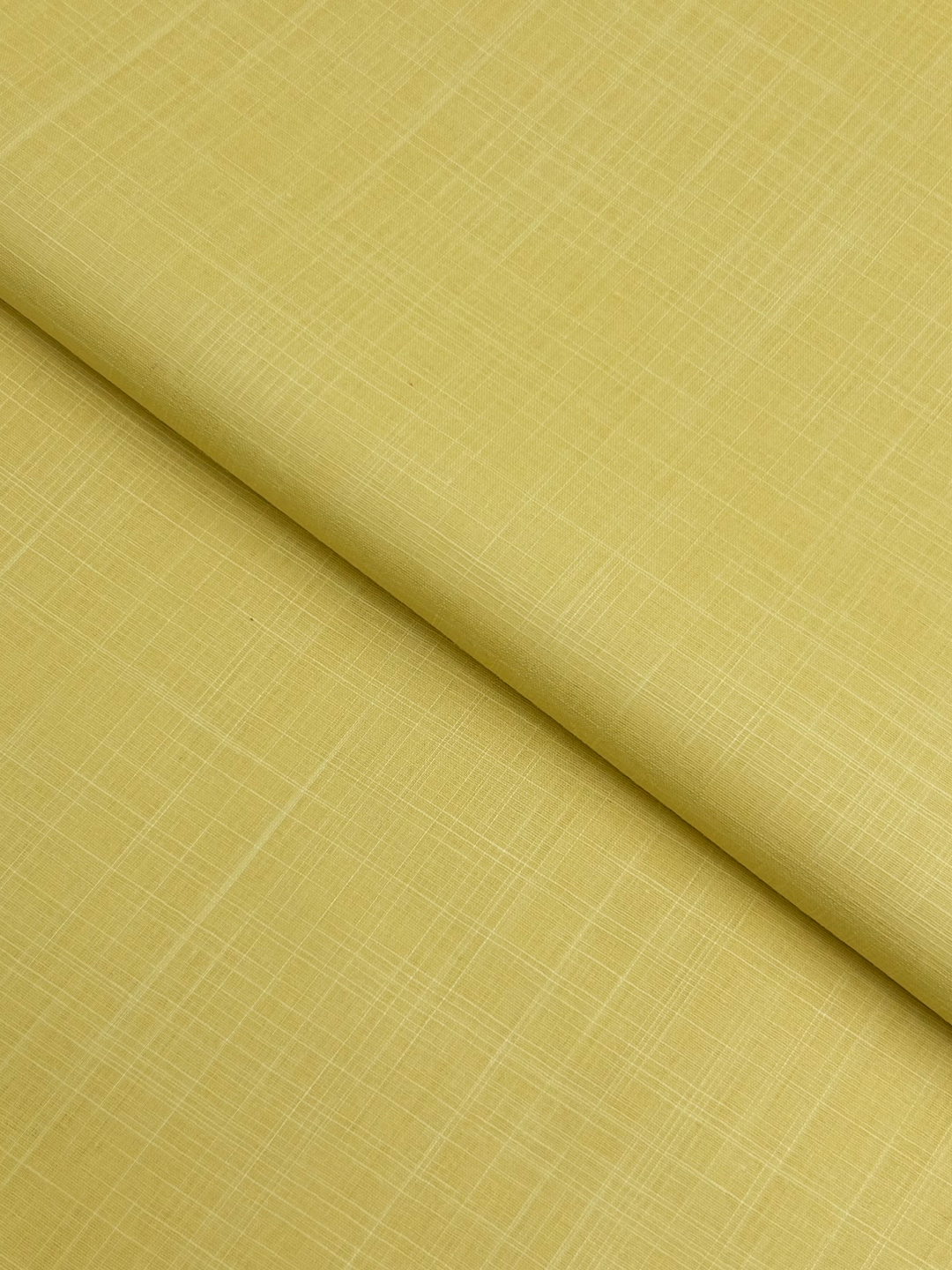 Slub Intermix Lawn – Yellow fabric
