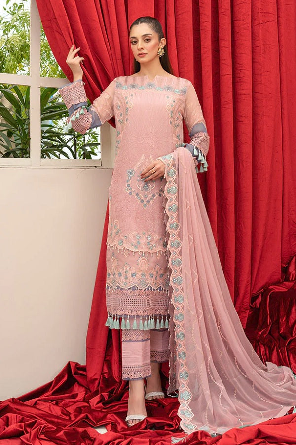 Razab Hayat Chiffon HYT-4040 – Razab 3-piece unstitched suit