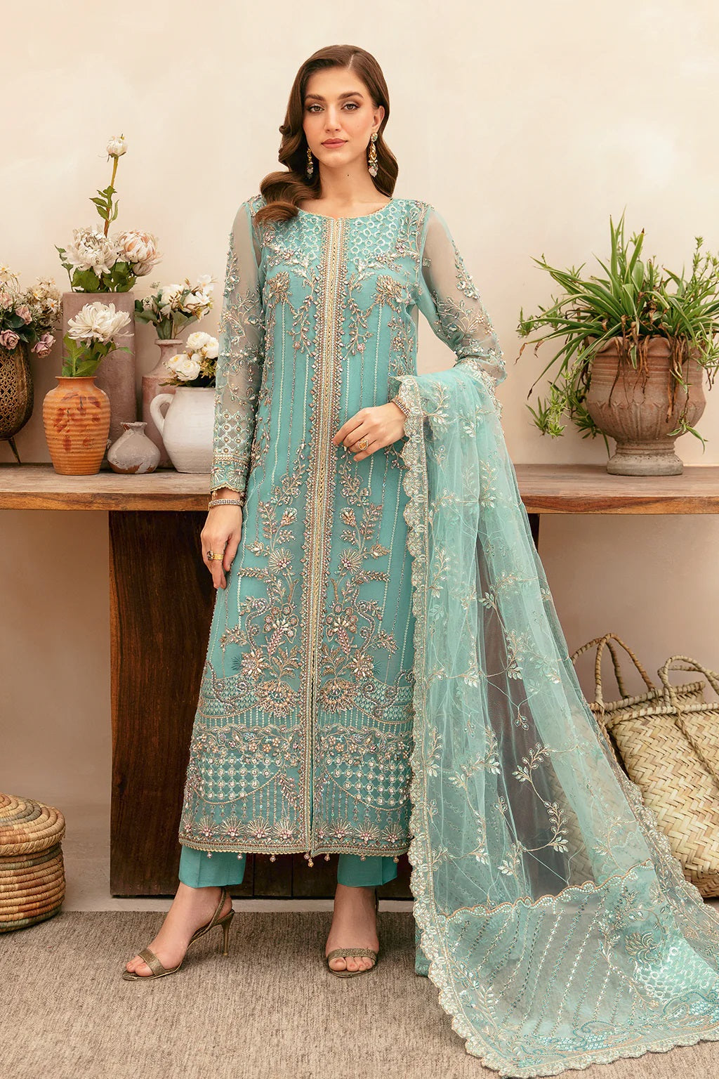 Ramsha Luxury Wedding Formal HA-405 – Ramsha 3-piece unstitched suit