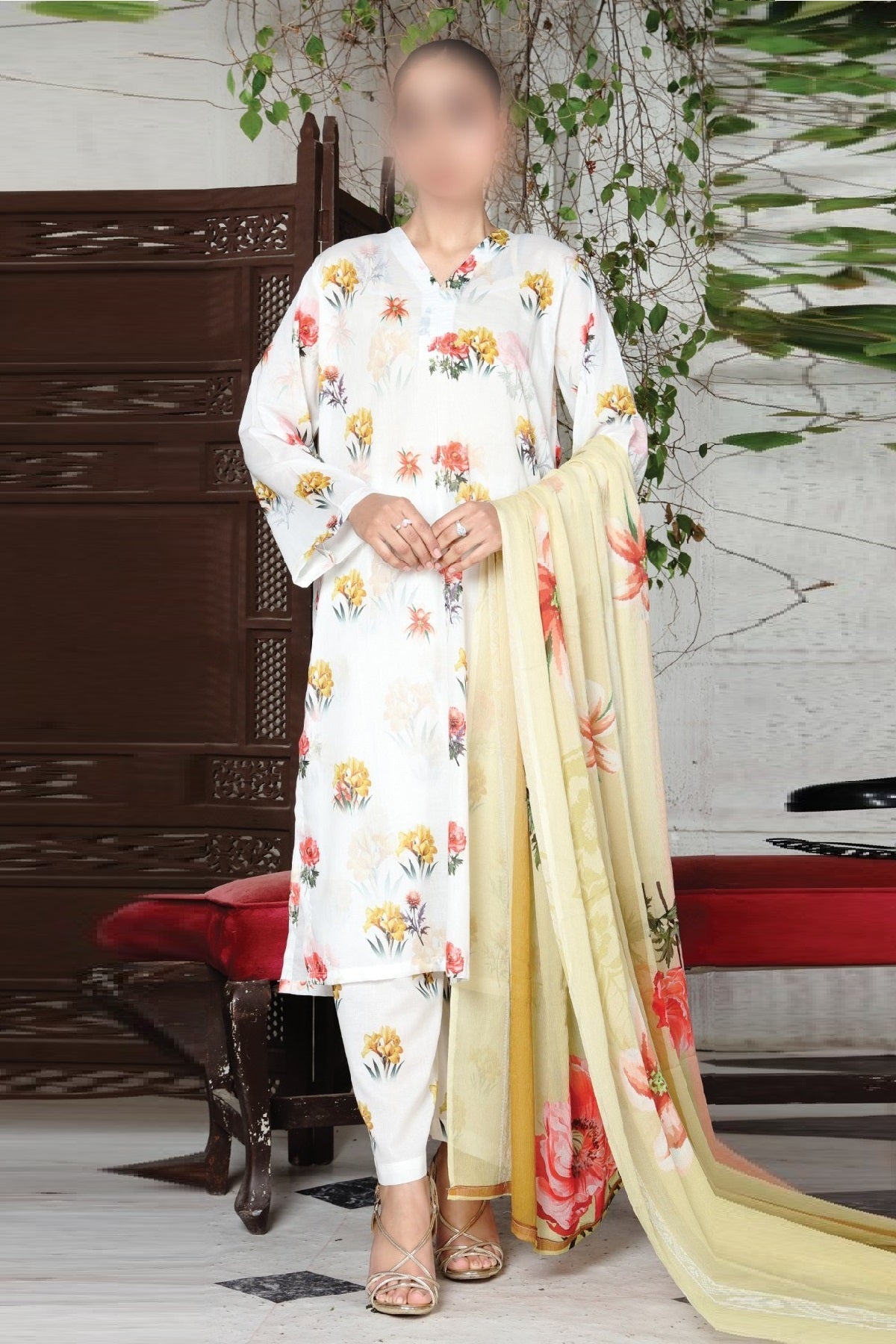 Colorita Print Lawn RL-4075 – Colorita 3-piece unstitched suit