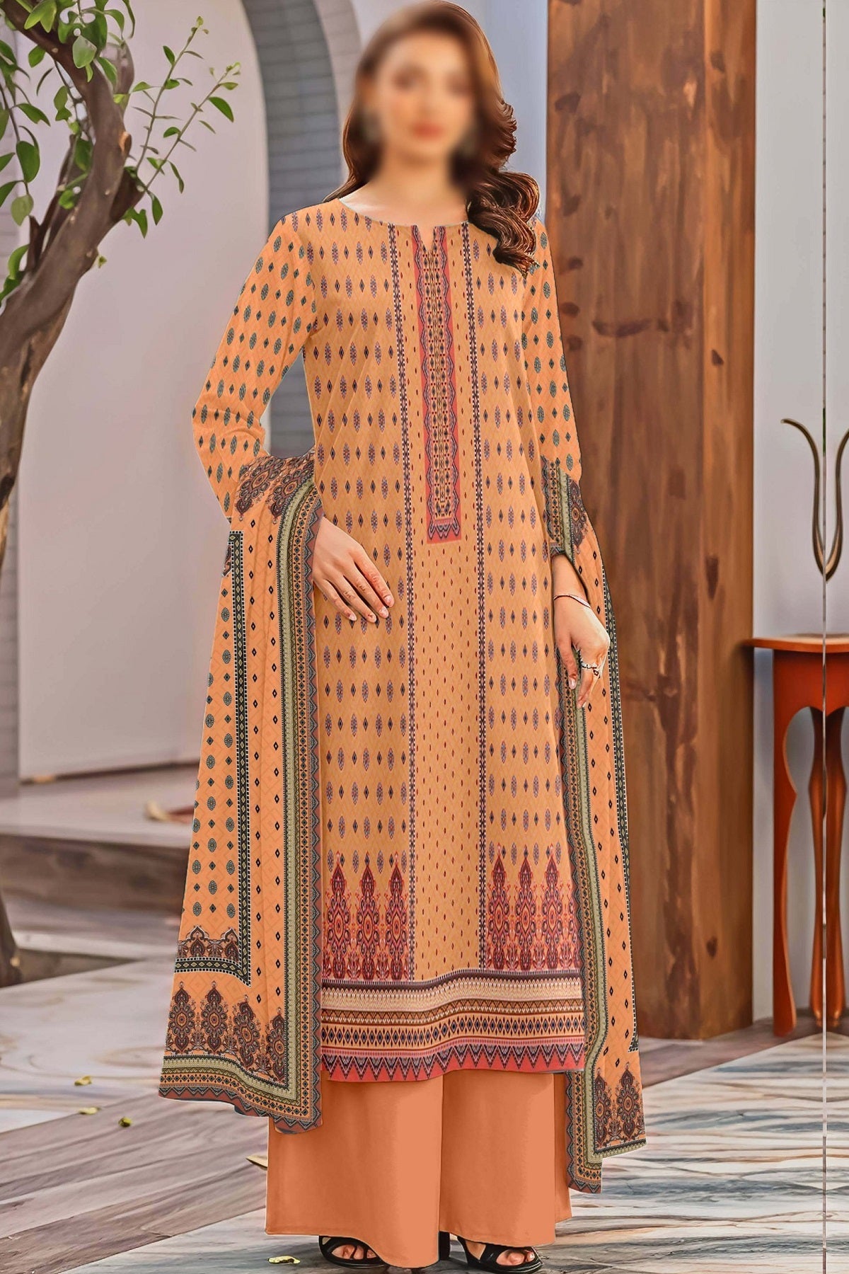 Alishba Print Lawn RL-4199 by Colorita – Colorita 3-piece unstitched suit