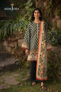Asim Jofa Print Khaddar AJUW-43 – Asim Jofa 3-piece unstitched suit