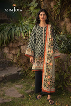 Asim Jofa Print Khaddar AJUW-43 – Asim Jofa 3-piece unstitched suit