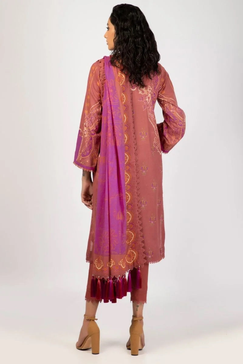 Al Karam Lawn SS-45-22-Rust Two Piece, photo 2