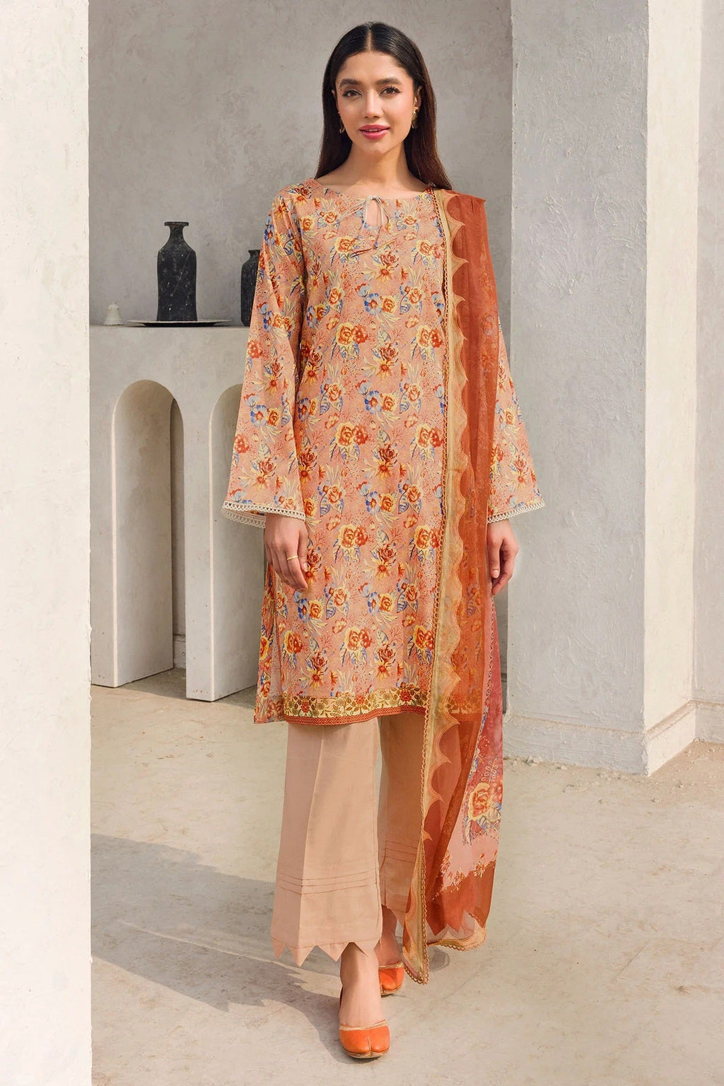 Motifz Rang Print Lawn 4608 – Motifz 3-piece unstitched suit