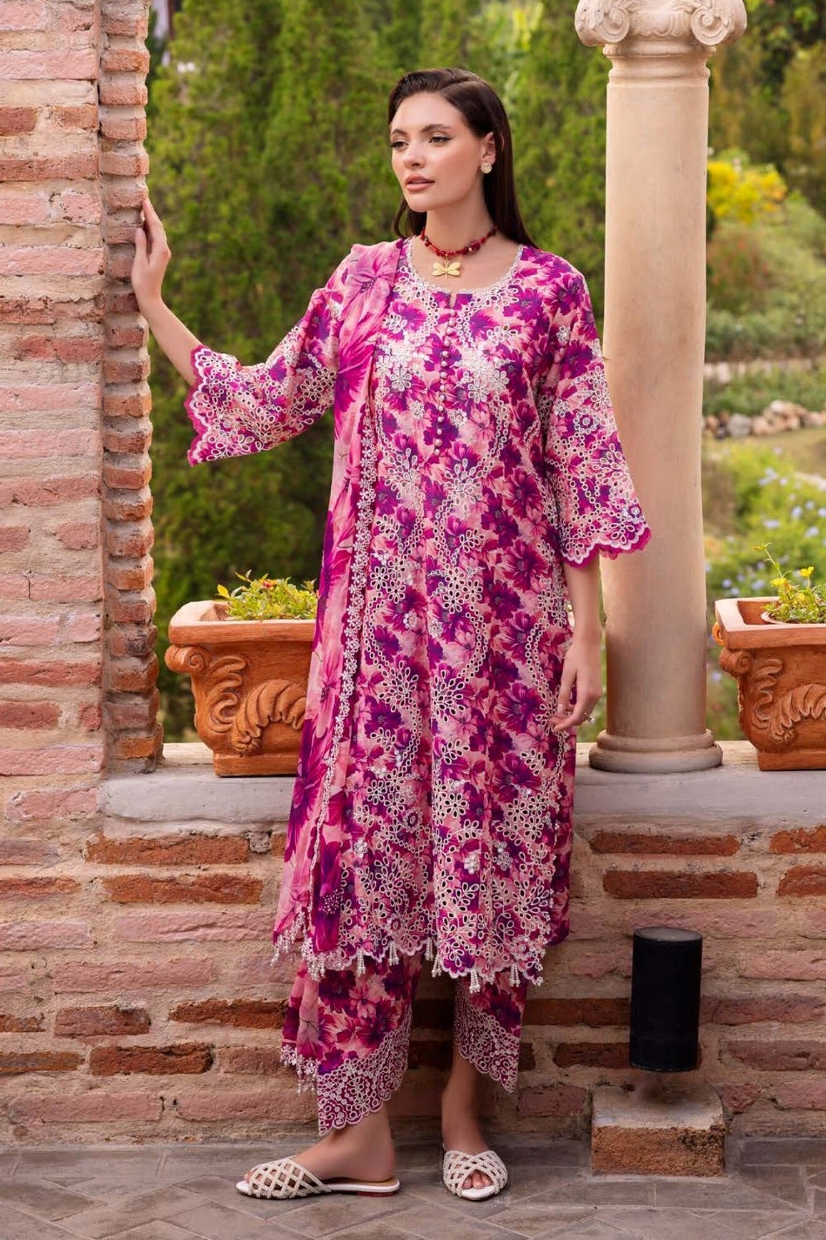 Muscari Chikankari Lawn MCV-46 – Muscari 3-piece unstitched suit