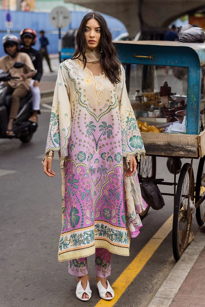Mushq Hemline Lawn Prints HML2504A (Valeria) – Mushq 3-piece unstitched suit