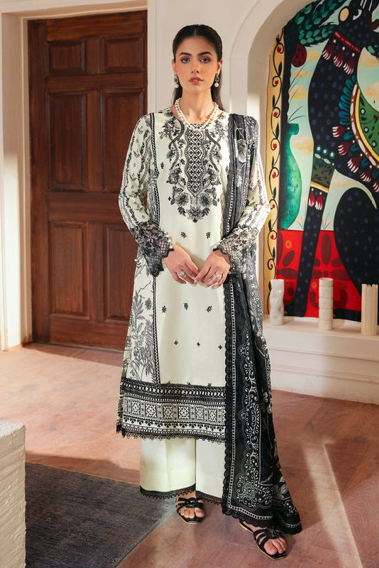 Florent Zync Lawn ZY-4A – Florent 3-piece unstitched suit