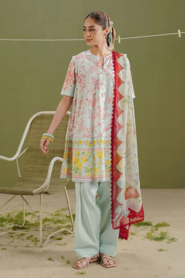 Coco Lawn Prints By Zara Shahjahan D-04B – Zara Shahjahan 3-piece unstitched suit