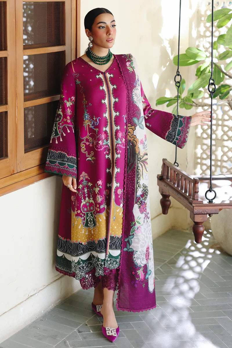 Qalamkar Qprints Linen QW-04B (Lacey) – Qalamkar 3-piece unstitched suit
