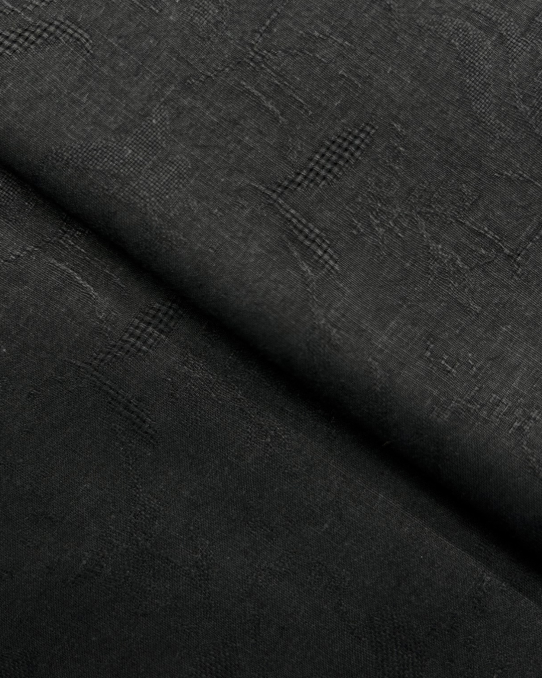 Wide Katpana Lawn – Black (BKLW-S25-0004), self-textured lawn fabric by the meter