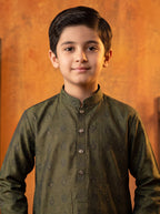 Kids Mustard Kurta Pajama by Al Deebaj, photo 2