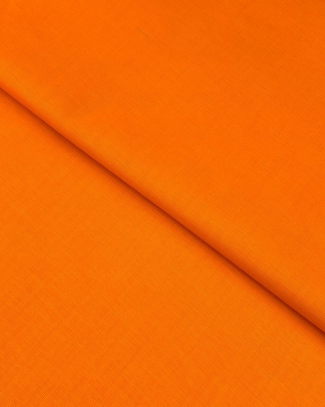 Plain Khaddar – Orange, plain khaddar fabric by the meter
