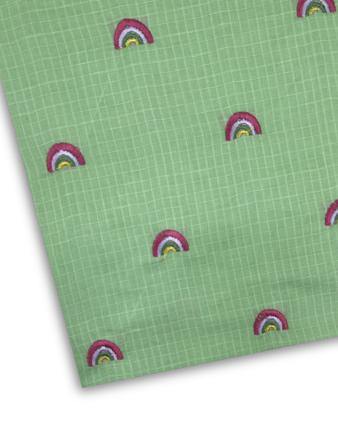 Embroidered Lawn – Pistachio (MEL-S26-150), embroidered lawn fabric by the meter