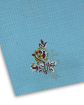 Embroidered Lawn – Sky Blue (MEL-S26-134), embroidered lawn fabric by the meter