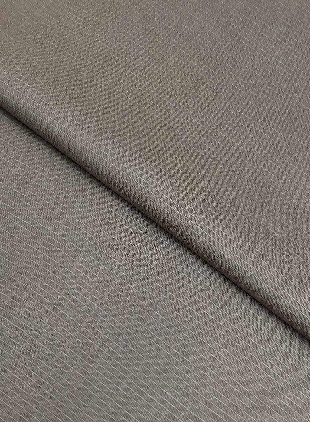 Rib Lawn – Grey (RLS-S26-0025), self-textured lawn fabric by the meter