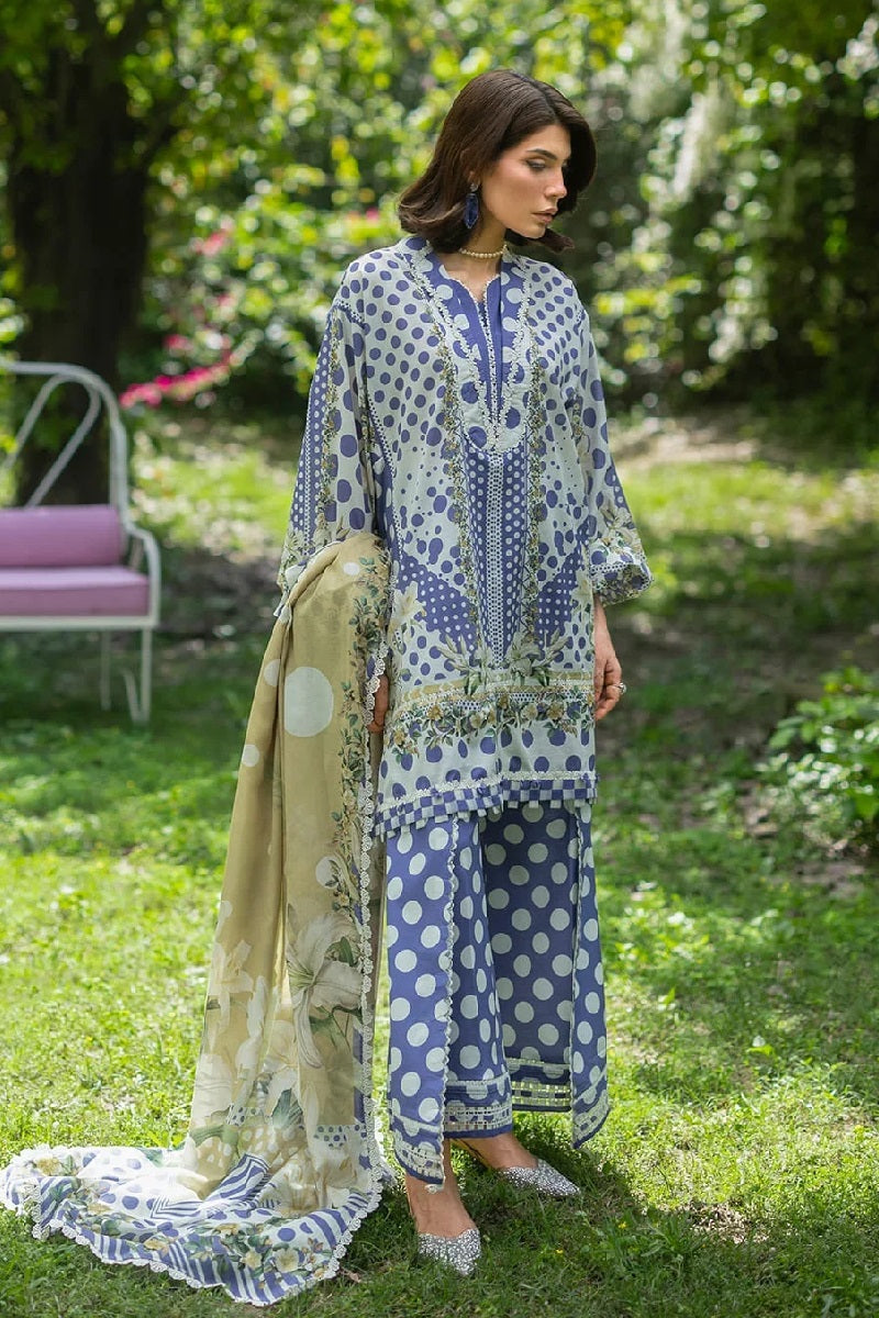 Elaf Print Lawn EPB-05A – Elaf 3-piece unstitched suit