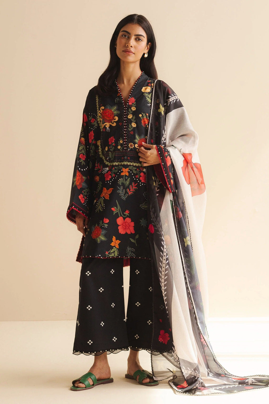 Coco Lawn Prints By Zara Shahjahan D-05A (Nyra) – Zara Shahjahan 3-piece unstitched suit