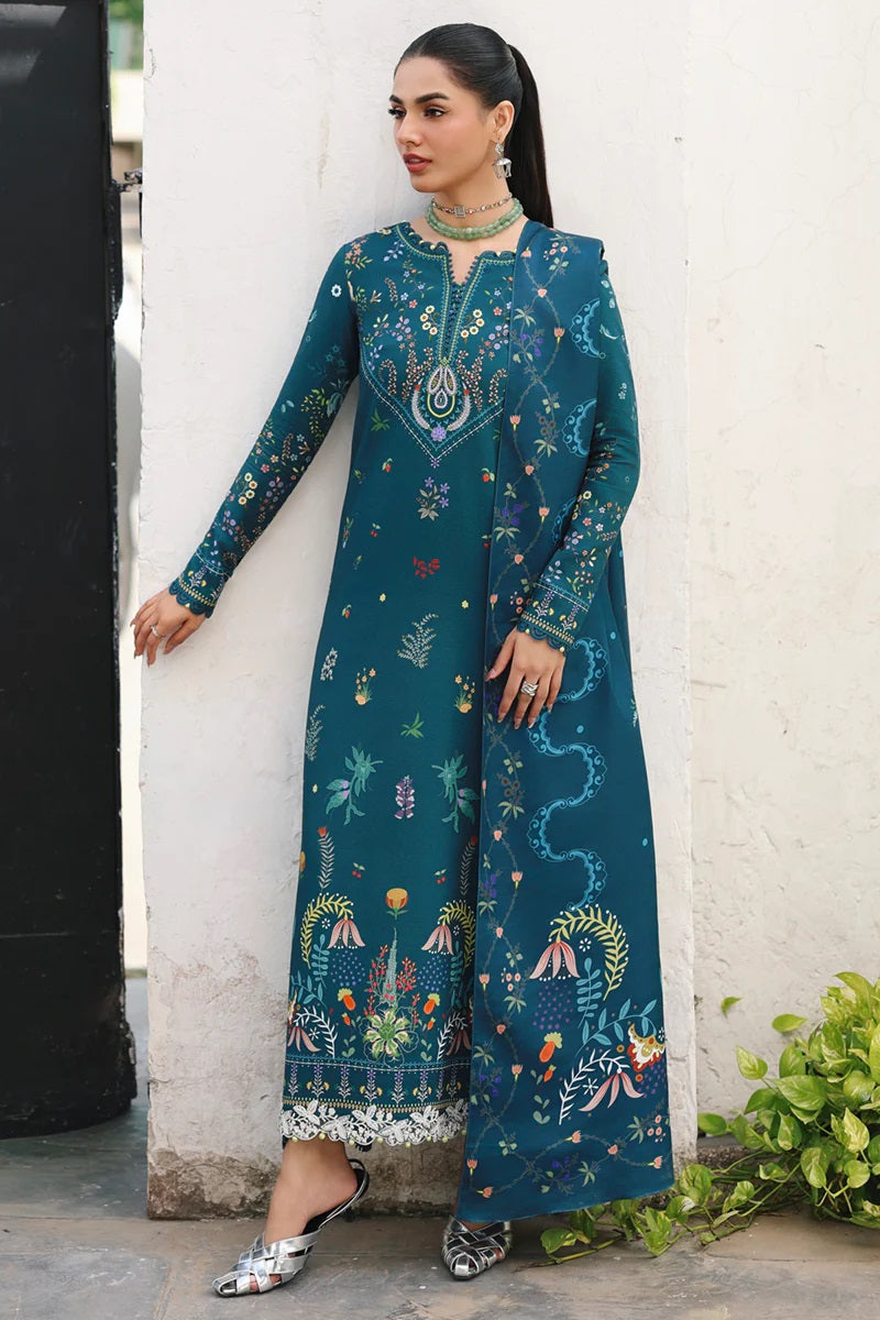 Qalamkar Qprints Linen QW-05B (Amiel) – Qalamkar 3-piece unstitched suit