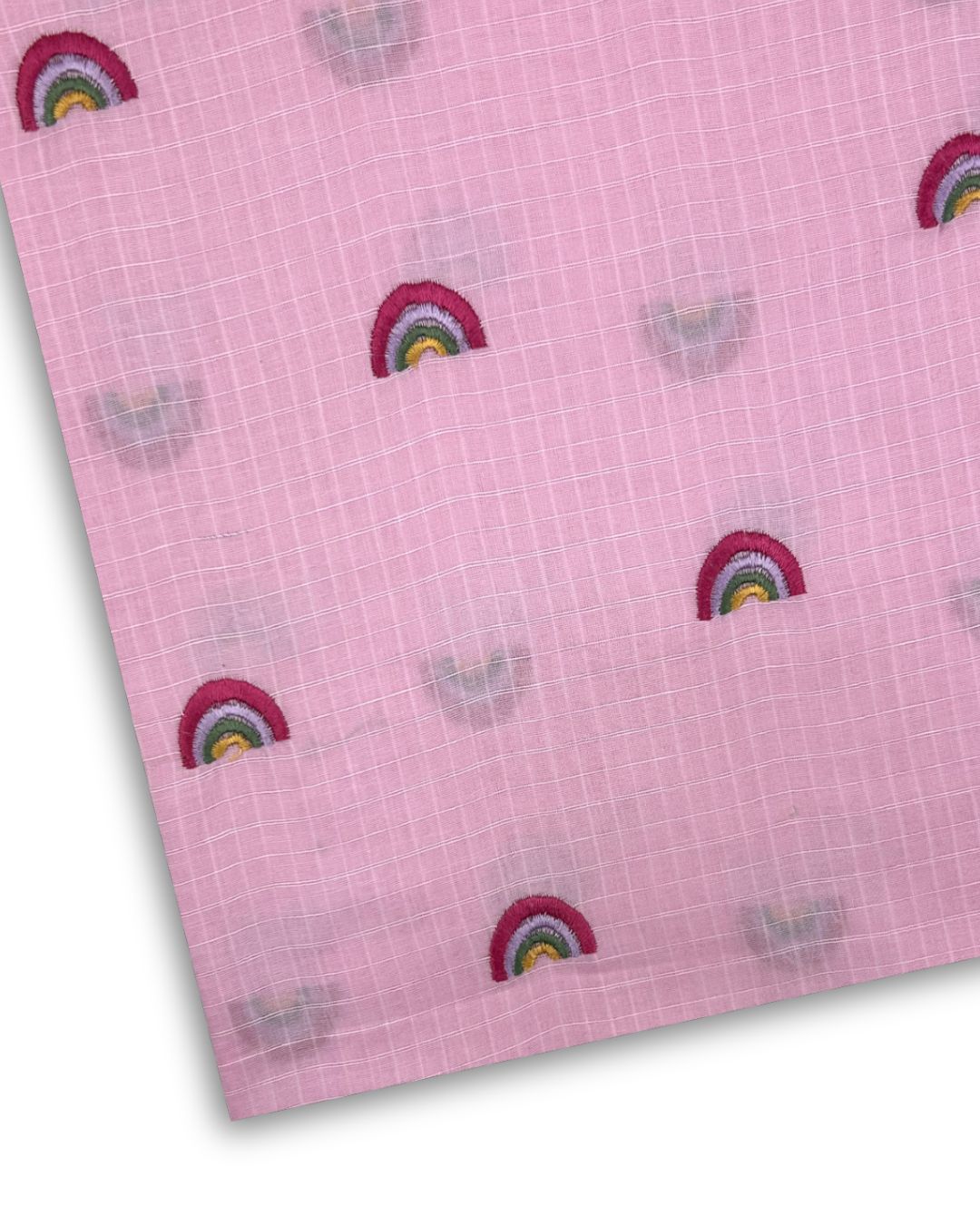Embroidered Lawn – Tea Pink fabric