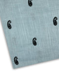 Embroidered Lawn – Aqua (MEL-S26-069), embroidered lawn fabric by the meter