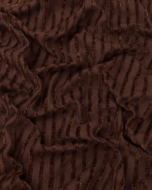 Alpine Velvet Rib – Brown fabric