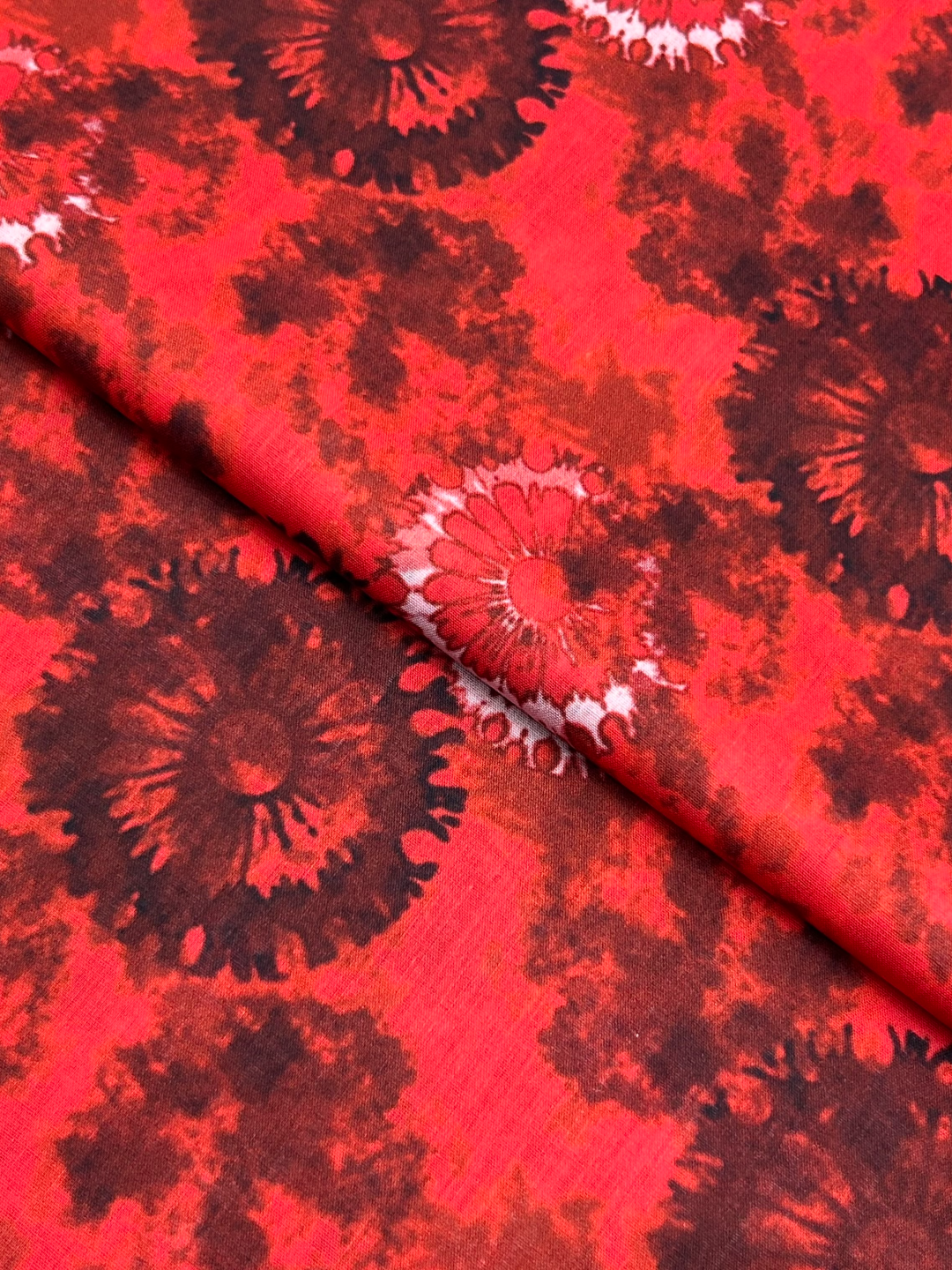 Tie & Dye Digital Print Lawn (TDP-S26-0057), digitally printed lawn fabric by the meter