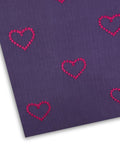 Embroidered Lawn – Purple fabric
