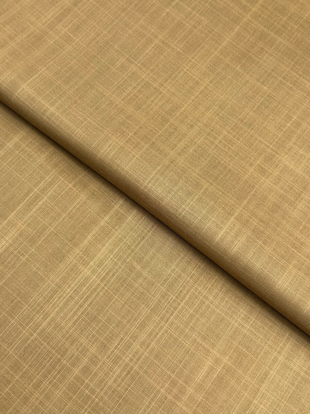 Slub Intermix Lawn – Brown, plain lawn fabric by the meter