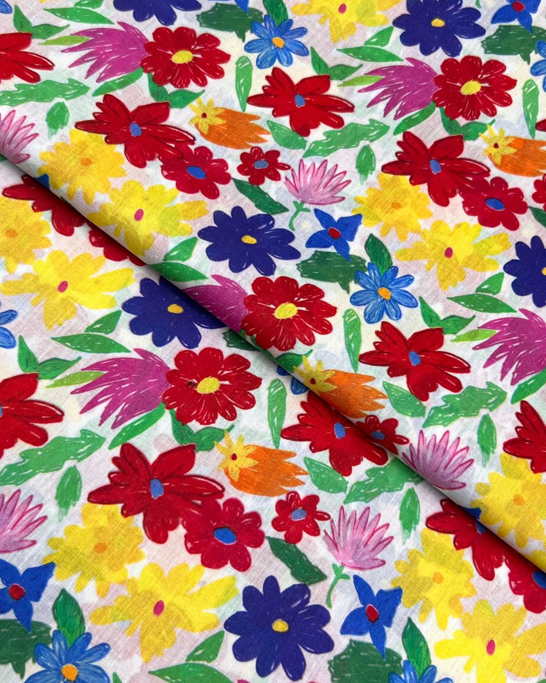 Rang e Bahar Digital Print Lawn fabric