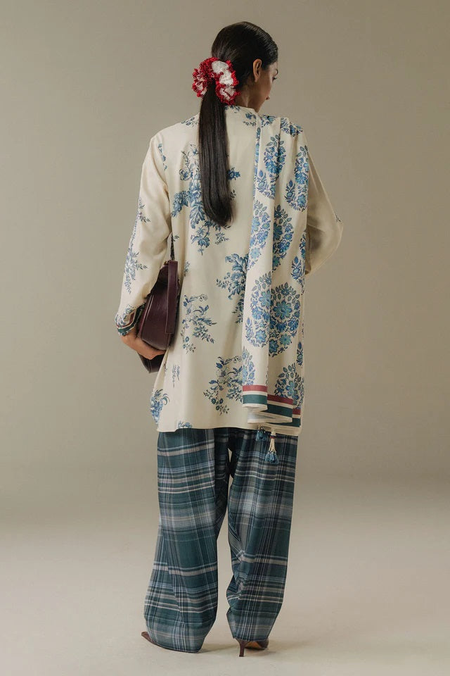 Coco Linen Prints By Zara Shahjahan D-06A (Hushed Ember), photo 2