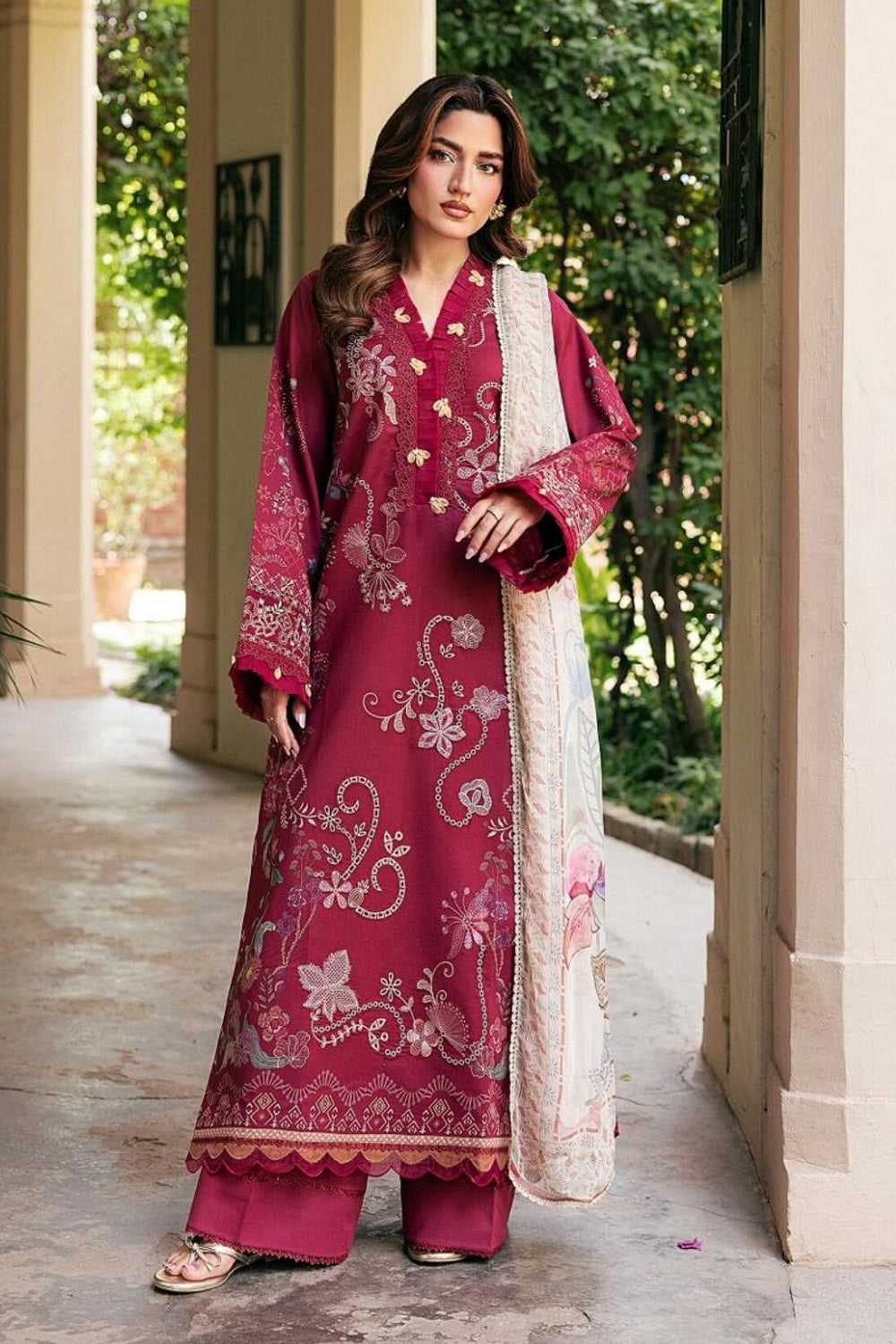 Florent Zync Lawn FZ-6A – Florent 3-piece unstitched suit