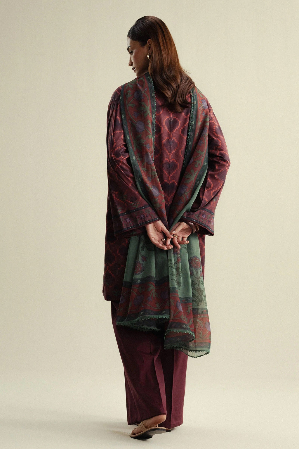 Coco Cambric Prints By Zara Shahjahan D-06B (Rove), photo 2