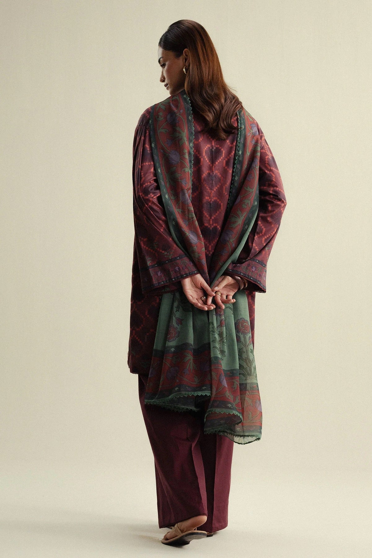 Coco Cambric Prints By Zara Shahjahan D-06B (Rove), photo 2
