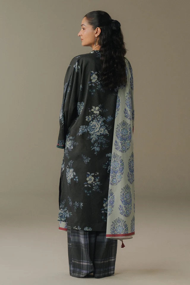Coco Linen Prints By Zara Shahjahan D-06B (Hushed Ember), photo 2