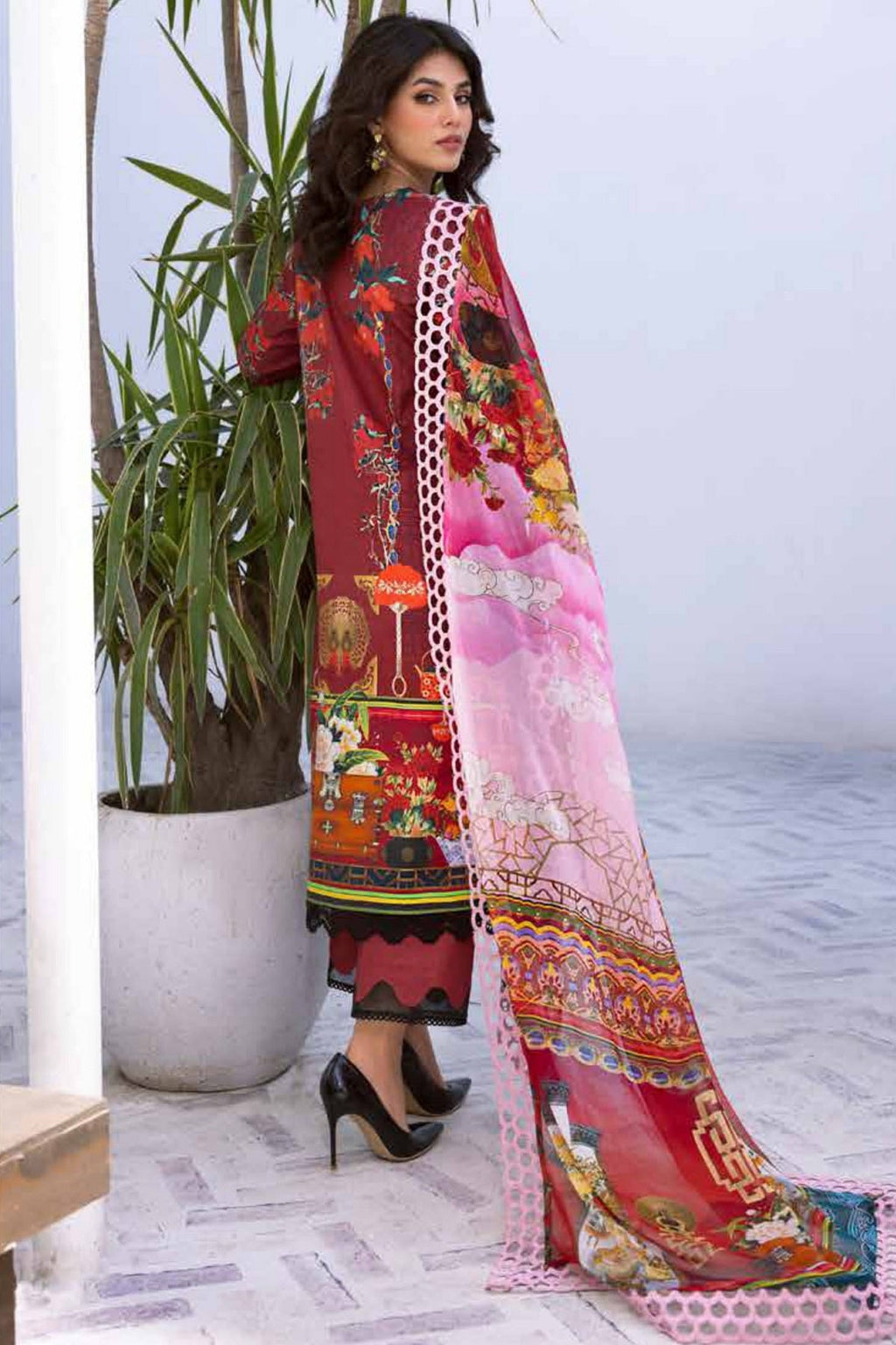 Roheenaz Lawn RNZ-06B (Papaya Bliss), photo 2