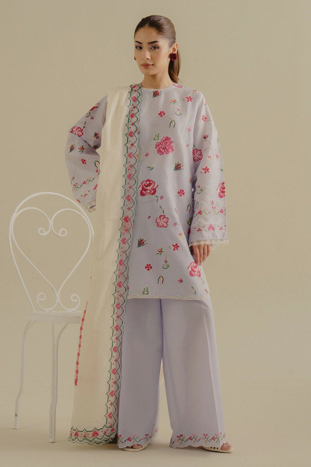 Coco Lawn By Zara Shahjahan D-06B (Zufra) – Zara Shahjahan 3-piece unstitched suit