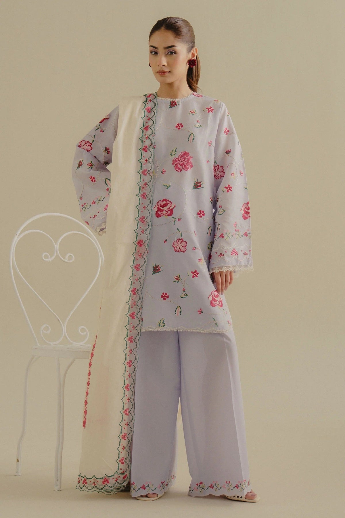 Coco Lawn By Zara Shahjahan D-06B (Zufra) – Zara Shahjahan 3-piece unstitched suit