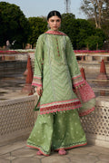 Kahf Aangan Print Lawn KPS-6B – Kahf 3-piece unstitched suit