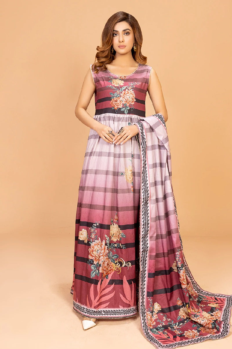 LA Print Lawn By Lala LA-0006B – Lala 3-piece unstitched suit